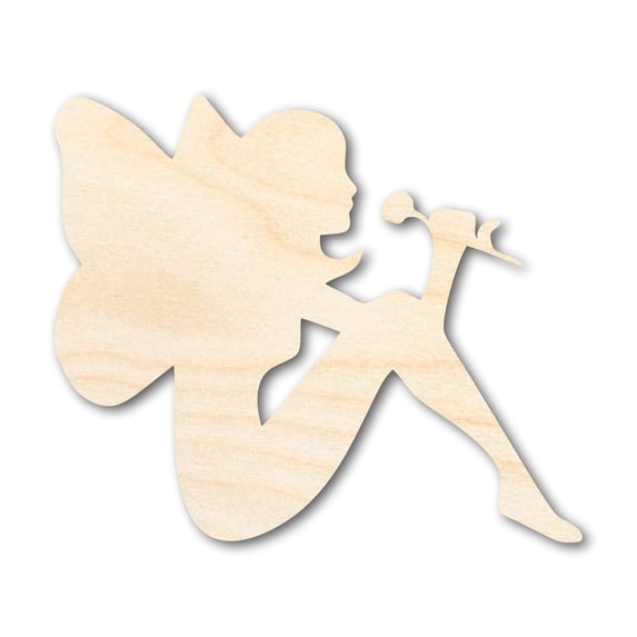Unfinished Wood Fairy Shape - Craft - up to 46" 20" / 1/8"