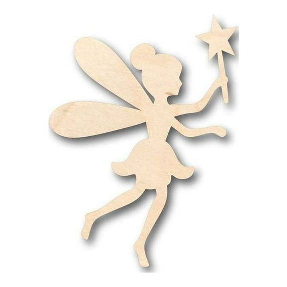 Unfinished Wood Fairy Shape - Mythical - Craft - up to 46" DIY 3" / 1/2"