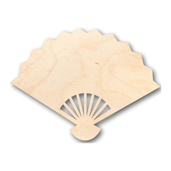 Unfinished Wood Fan Shape - Asian - Craft - up to 46" DIY 7" / 1/8"