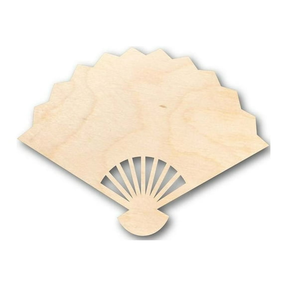 Unfinished Wood Fan Shape - Asian - Craft - up to 46" DIY 8" / 1/4"