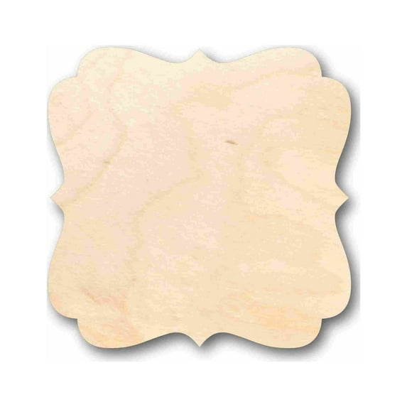 Unfinished Wood Fancy Award Craft Plaque Silhouette - Craft- up to 46" DIY 14" / 1"