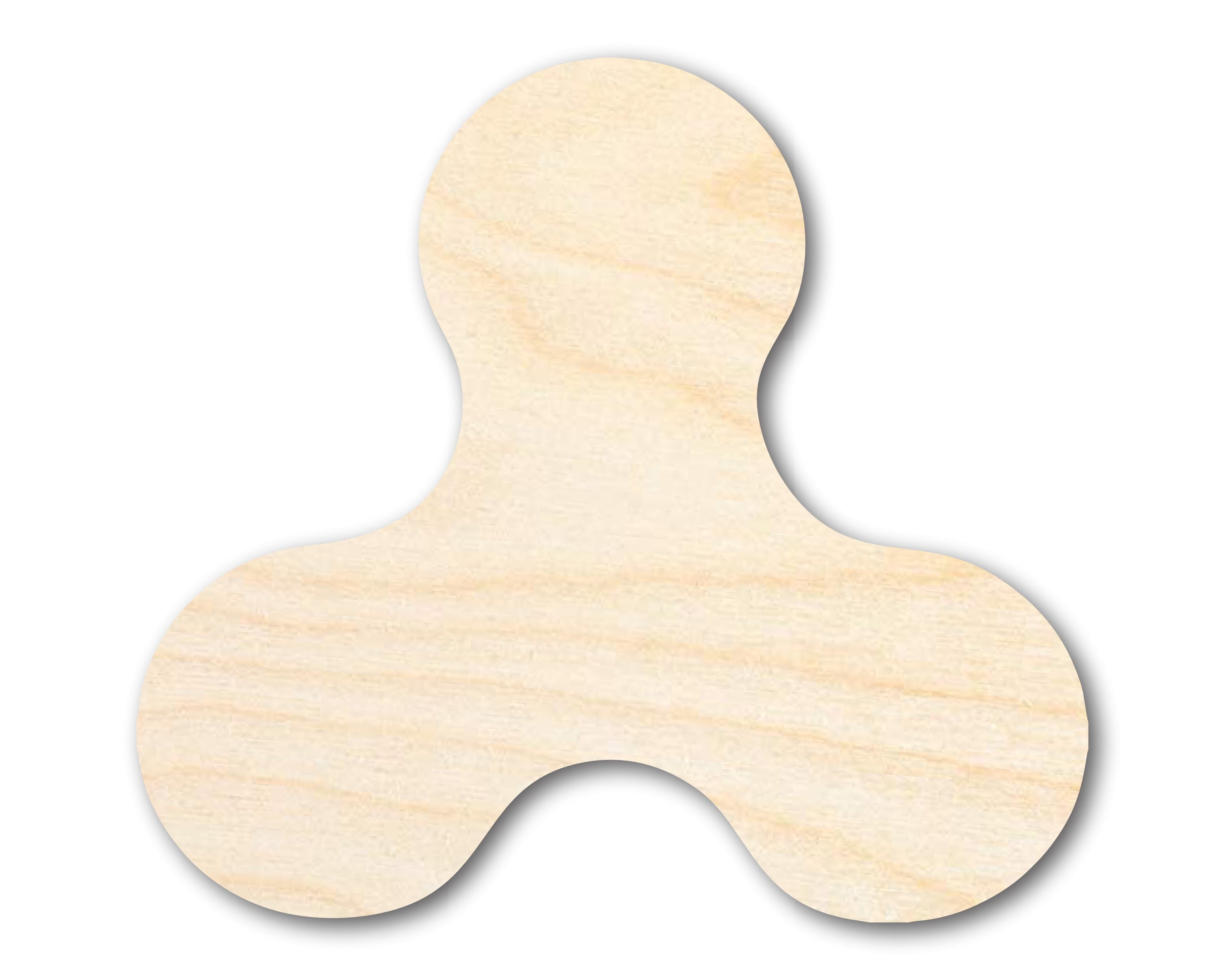 Unfinished Wood Fidget Spinner Shape 20" / 1/8"