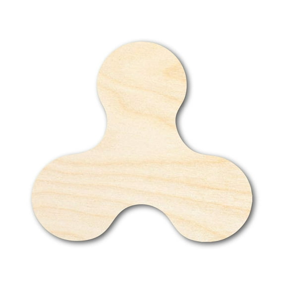 Unfinished Wood Fidget Spinner Shape 24" / 1/4"
