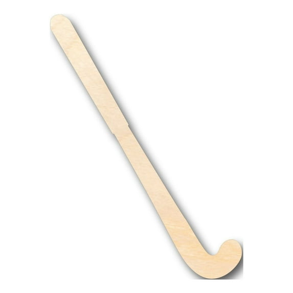 Unfinished Wood Field Hockey Stick Silhouette - Craft- up to 46" DIY 36" / 3/4"