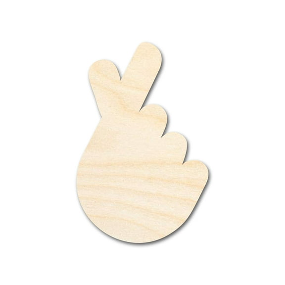 Unfinished Wood Finger Heart Shape 18" / 3/4"