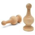 thumbnail image 1 of Unfinished Wood Finials Decorative, 4-1/4 inch, for Bed Post Finial, Curtain Rod Finials, Flagpole Topper, and Crafts, Pack of 12 Large Craft Finials, by Woodpeckers, 1 of 8