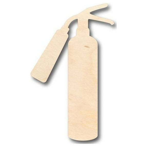 Unfinished Wood Fire Extinguisher Shape -Firefighter - Craft - up to 46" DIY 6" / 1/2"