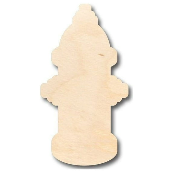 Unfinished Wood Fire Hydrant Shape - Firefighter - Craft - up to 46" DIY 4" / 1/4"