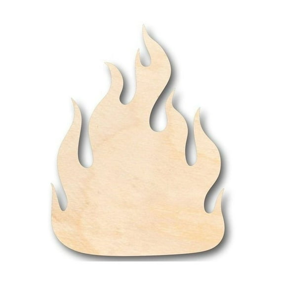 Unfinished Wood Fire Shape - Firefighter - Craft - up to 46" DIY 24" / 3/4"