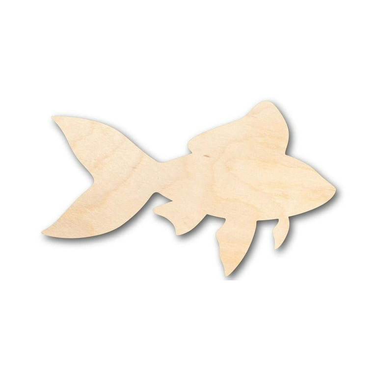 Unfinished Wood Fish Shape - Ocean - Animals - Craft - up to 24 DIY 5 /  1/8