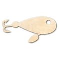 thumbnail image 1 of Unfinished Wood Fishing Lure Shape - Craft - up to 46" DIY 4" / 1/8", 1 of 3