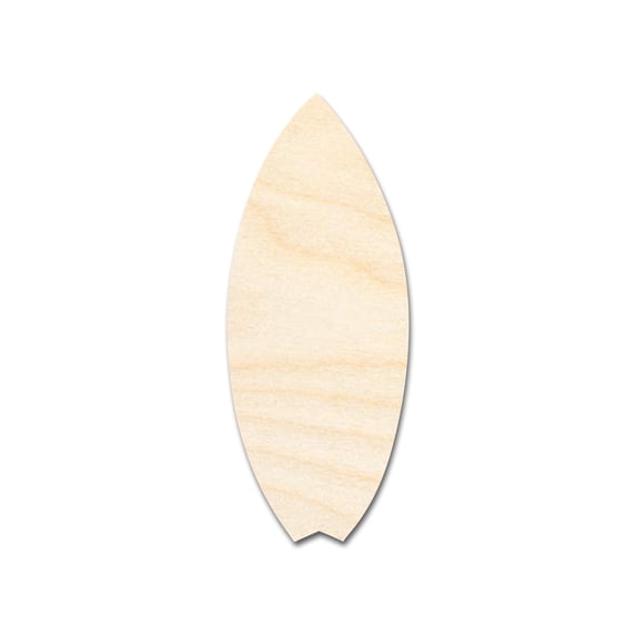 Unfinished Wood Fishtail Surfboard Shape | Ocean Craft Cutout 18" / 1/4"