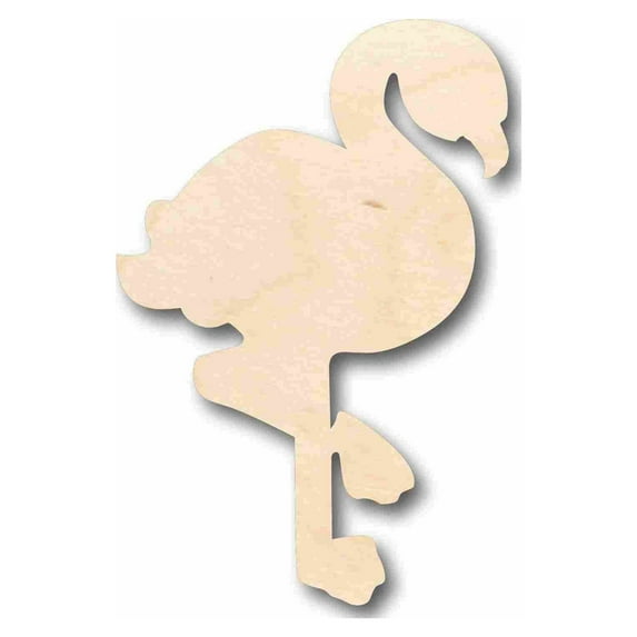 Unfinished Wood Flamingo Silhouette - Craft- up to 46" DIY 36" / 3/4"