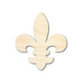 thumbnail image 1 of Unfinished Wood Fleur di Lis Shape 12" / 1/4", 1 of 6