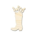 thumbnail image 1 of Unfinished Wood Flower Boot Shape 8" / 1/8", 1 of 3