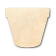 thumbnail image 1 of Unfinished Wood Flower Pot Shape - Flower - Craft - up to 46" DIY 12" / 1/4", 1 of 3