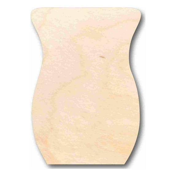 Unfinished Wood Flower Vase Silhouette - Craft- up to 46" DIY 16" / 1/4"