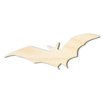 Unfinished Wood Flying Bat Shape - Craft - up to 46" 3" / 1/4"
