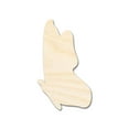 thumbnail image 1 of Unfinished Wood Flying Butterfly Silhouette - Animal Craft - up to 46" DIY 16" / 1/4", 1 of 4