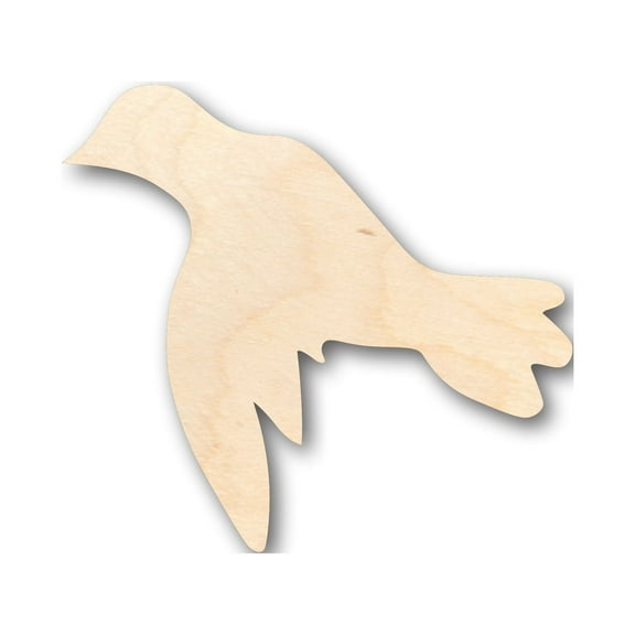 Unfinished Wood Flying Dove Pigeon Bird Shape - Craft - up to 46" DIY 20" / 1"