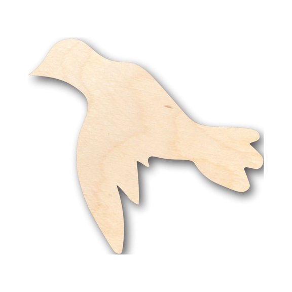 Unfinished Wood Flying Dove Pigeon Bird Shape - Craft - up to 46" DIY 8" / 1/2"