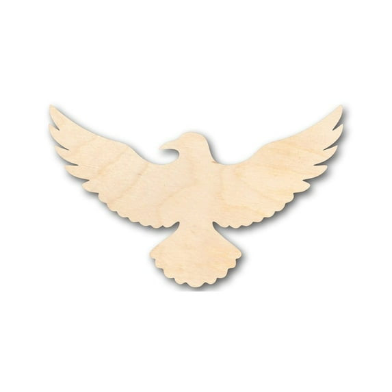 Unfinished Wood Flying Raven Shape - Animal - Wildlife - Craft - up to 46" DIY 24" / 1/8"