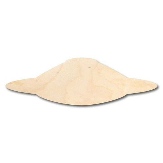 Unfinished Wood Flying Saucer Alien Shape - Outer Space - Craft - up to 46" DIY 18" / 1"