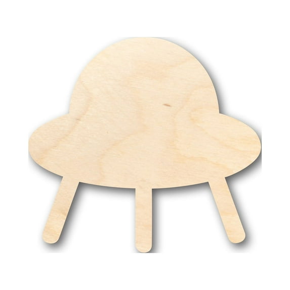 Unfinished Wood Flying Saucer Shape - Craft - up to 46" DIY 10" / 1/4"