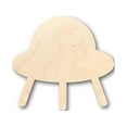 thumbnail image 1 of Unfinished Wood Flying Saucer Shape - Craft - up to 46" DIY 6" / 1/8", 1 of 3