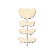 Bigger Better | Unfinished Wood Folk Tulip Shape | DIY Craft Cutout | 36" / 1/4"