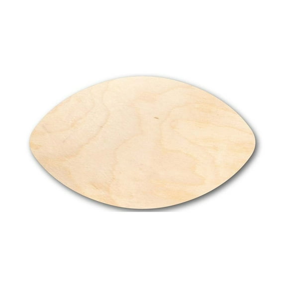 Unfinished Wood Football Shape - Craft - up to 46" 20" / 1"