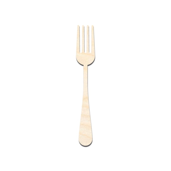 Unfinished Wood Fork Shape - Craft - up to 46" DIY 46" / 1"