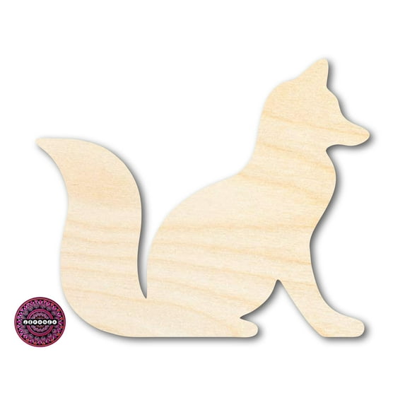 Unfinished Wood Fox Shape 14" / 1/4"