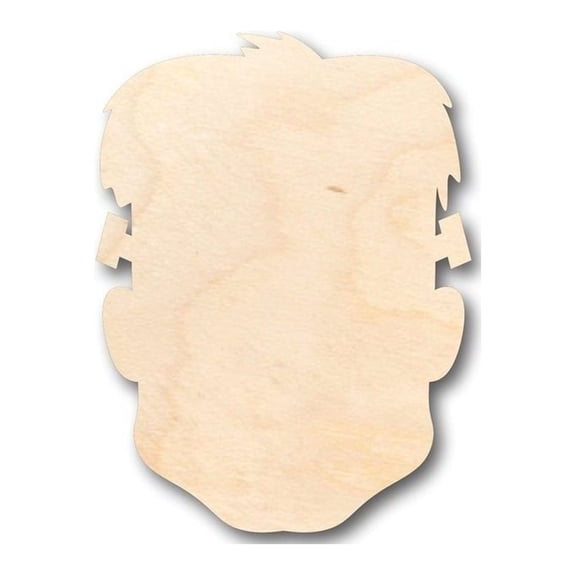 Unfinished Wood Frankenstein Head Shape - Halloween - Monster - Craft - up to 46" DIY 3" / 1/4"