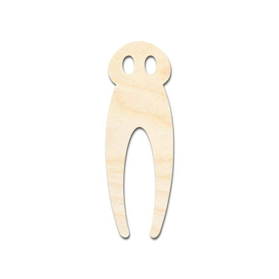 Unfinished Wood Fresno Nightcrawler Shape - Craft - up to 46" 3" / 1/2"