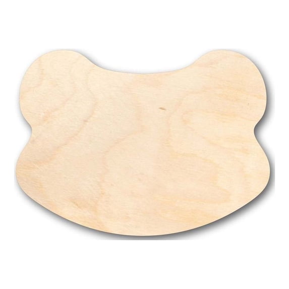 Unfinished Wood Frog Head Shape - Animal - Craft - up to 46" DIY 14" / 1"