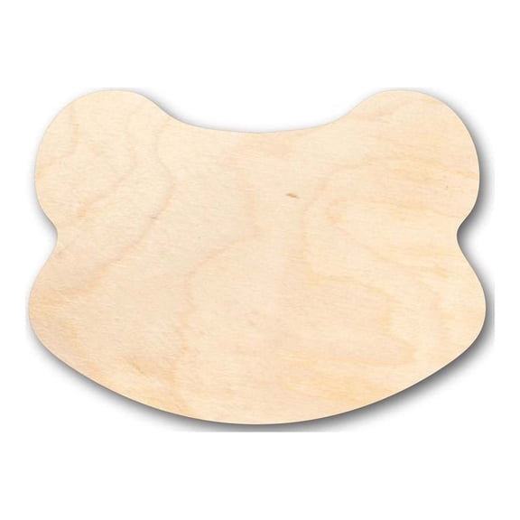 Unfinished Wood Frog Head Shape - Animal - Craft - up to 46" DIY 3" / 1/4"