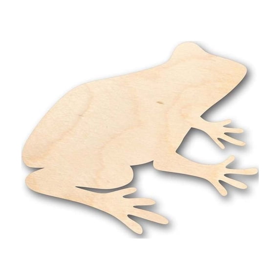 Unfinished Wood Frog Shape - Animal - Craft - up to 46" DIY 42" / 3/4"