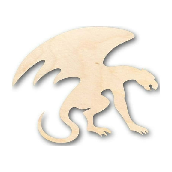 Unfinished Wood Gargoyle Shape - Architecture - Mythical Creature - Craft - up to 46" DIY 20" / 1"