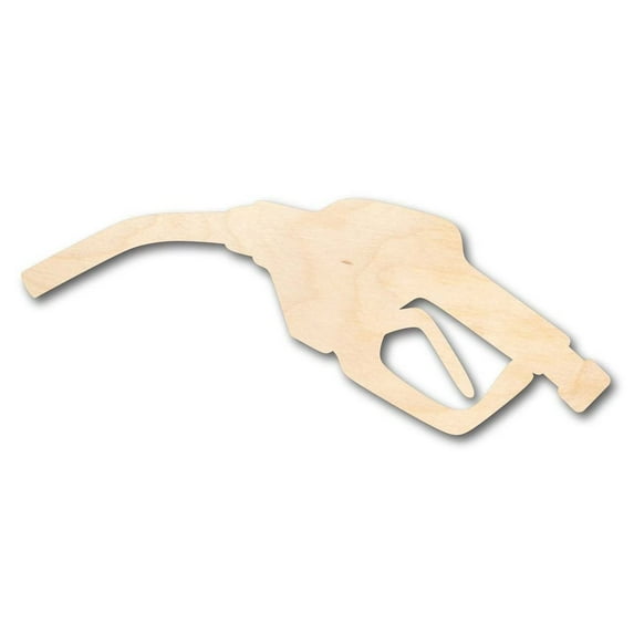 Unfinished Wood Gas Fuel Shape - Craft - up to 46" DIY 24" / 1/8"