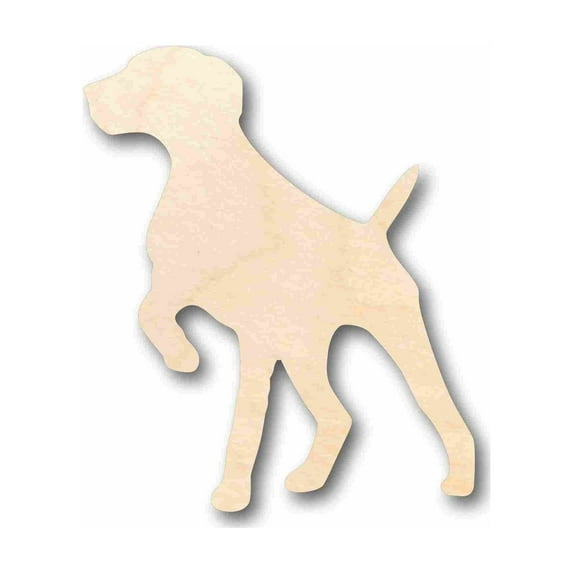 Unfinished Wood German Shorthaired Pointer Dog Silhouette - Craft- up to 46" DIY 14" / 1/2"