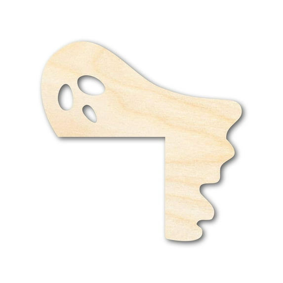 Unfinished Wood Ghost Corner Shape 12" / 1"