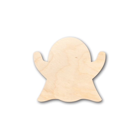 Unfinished Wood Ghost Halloween Shape - Craft - up to 46" DIY 12" / 1/2"