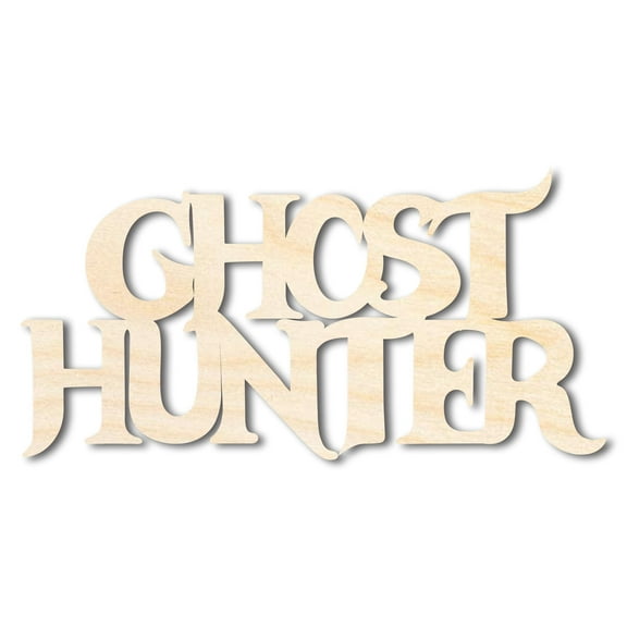 Unfinished Wood Ghost Hunter Shape 10" / 1/4"