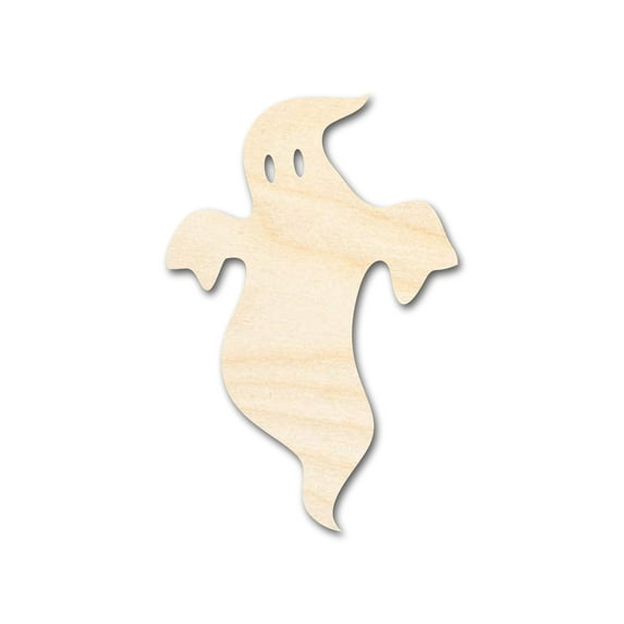 Unfinished Wood Ghost Shape - Craft - up to 46" 12" / 1"