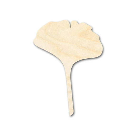 Unfinished Wood Gingko Leaf Shape 42" / 3/4"