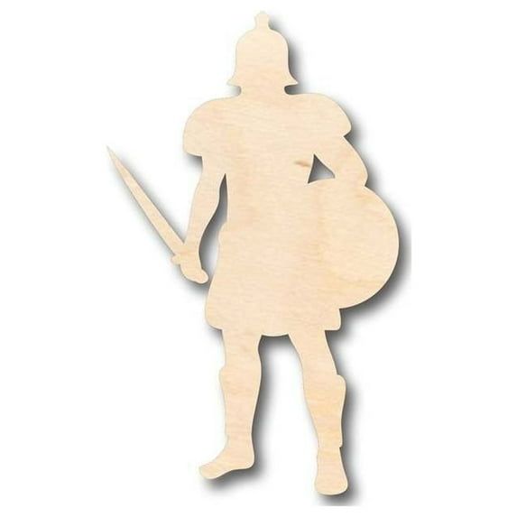 Unfinished Wood Gladiator Shape - Roman History - Craft - up to 46" DIY 16" / 1"