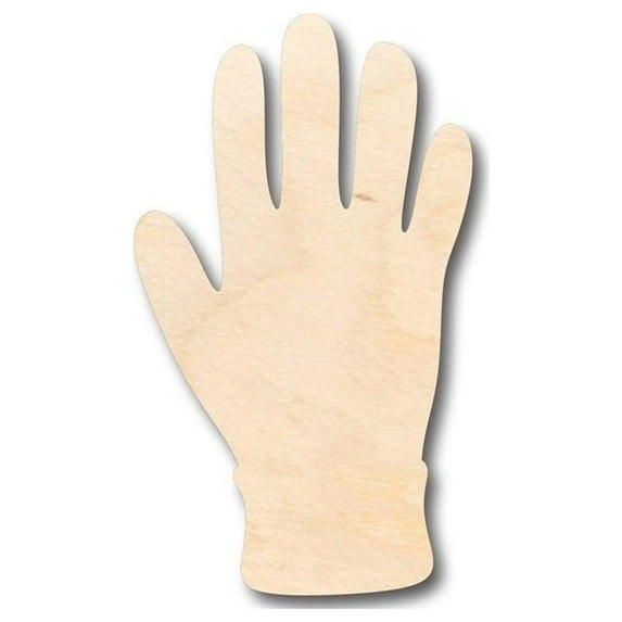 Unfinished Wood Gloves Shape - Winter - Work - Craft - up to 46" DIY 4" / 1/4"