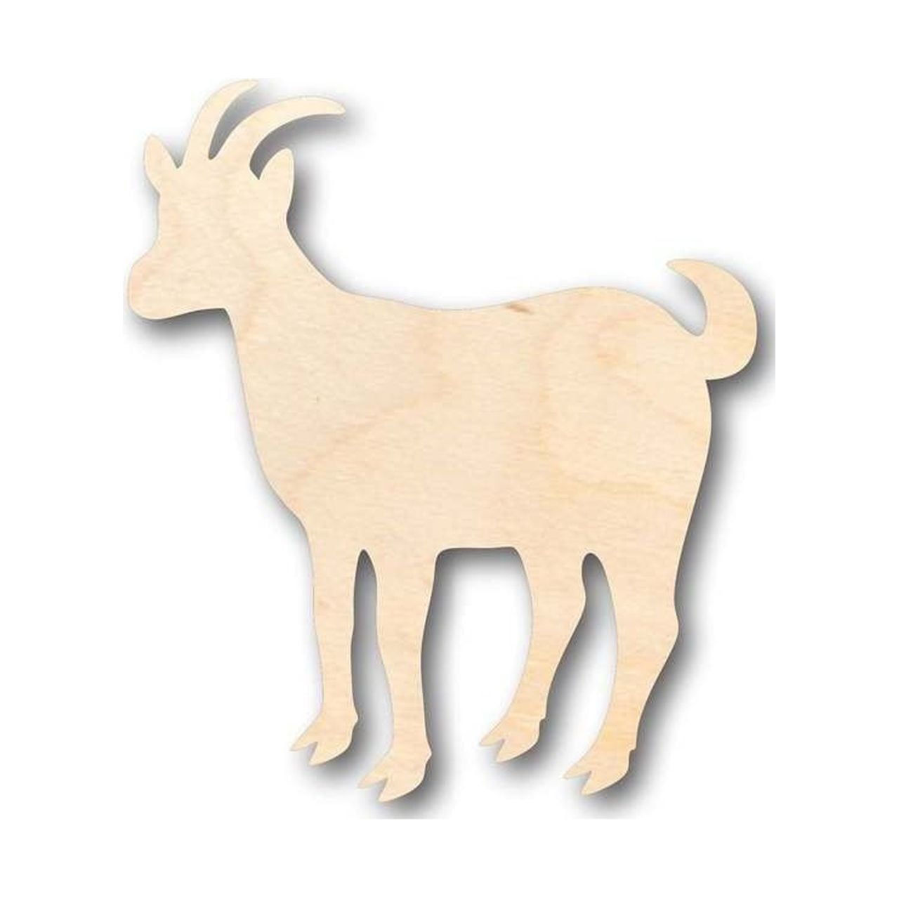 Unfinished Wood Goat Shape - Farm Animal - Craft - up to 46
