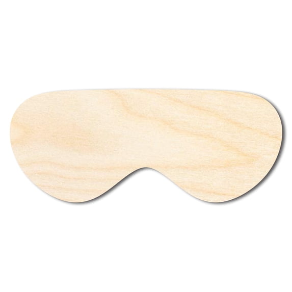 Unfinished Wood Goggles Shape - Craft - up to 46" 42" / 1/2"